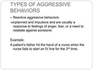 Dealing with aggressive behaviors | PPTX