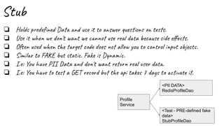 Dealing  with dependencies in tests