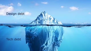 Design debt
Tech debt
 