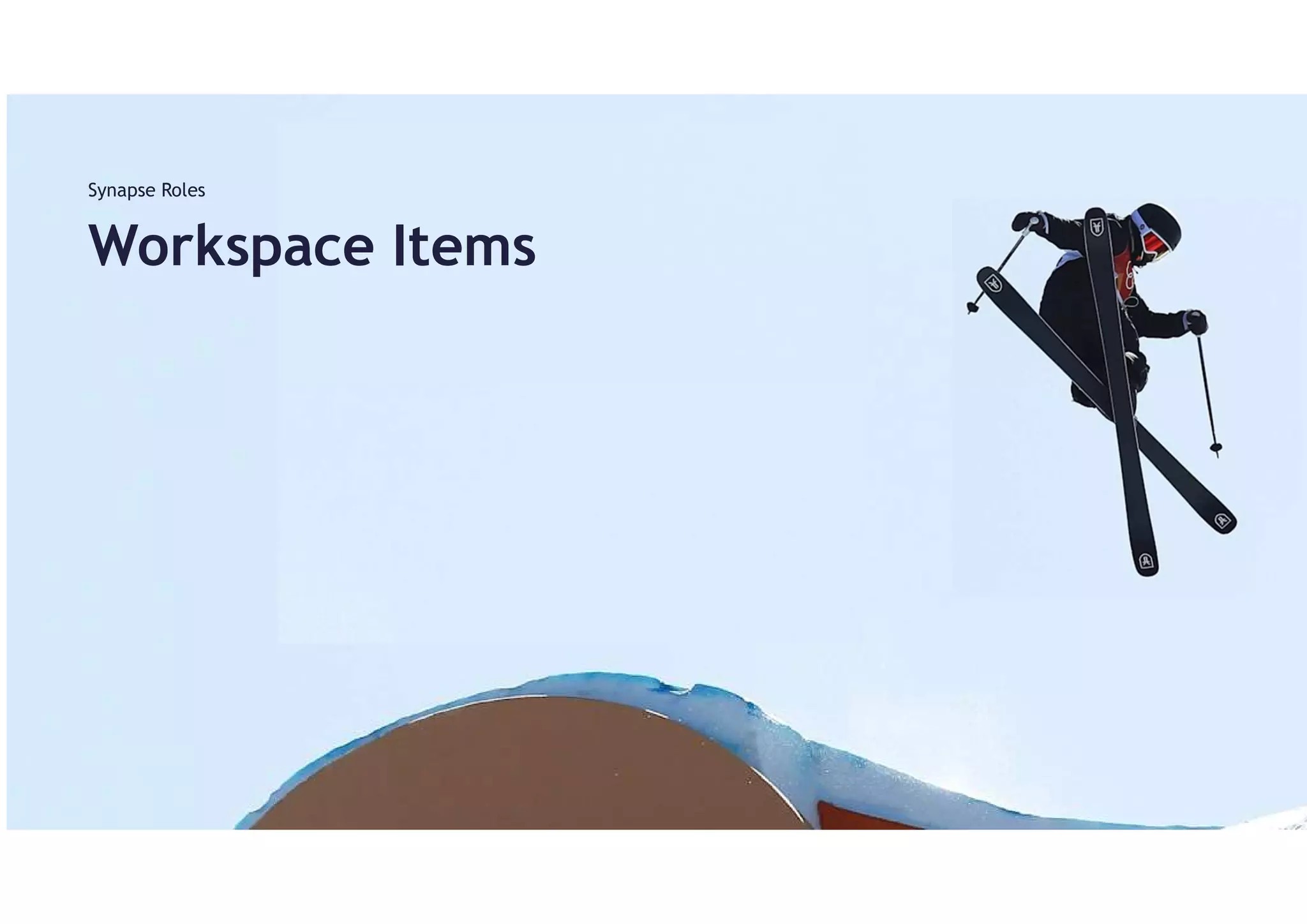 InSpark
Workspace Items
Synapse Roles
 