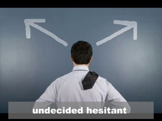 undecided hesitant  