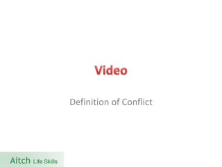 Definition of Conflict  