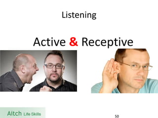 Listening 
50 
Active &Receptive  