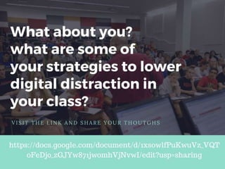 Dealing with digital distractions in the classroom