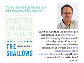 Dealing with digital distractions in the classroom