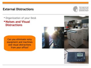Machine Distraction Dealing with distraction | PPT