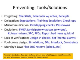 Dealing with errors | PPT