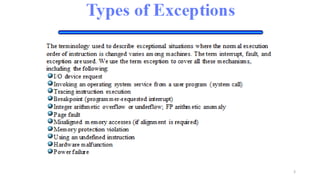 Dealing with exceptions Computer Architecture part 2 | PPTX | Operating ...