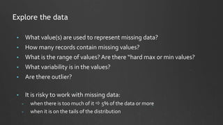 Dealing with incomplete data for mapping and spatial analysis | PPTX