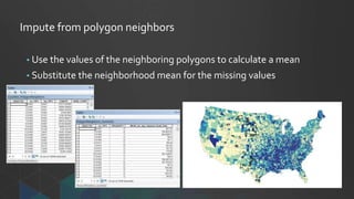 Dealing with incomplete data for mapping and spatial analysis | PPTX