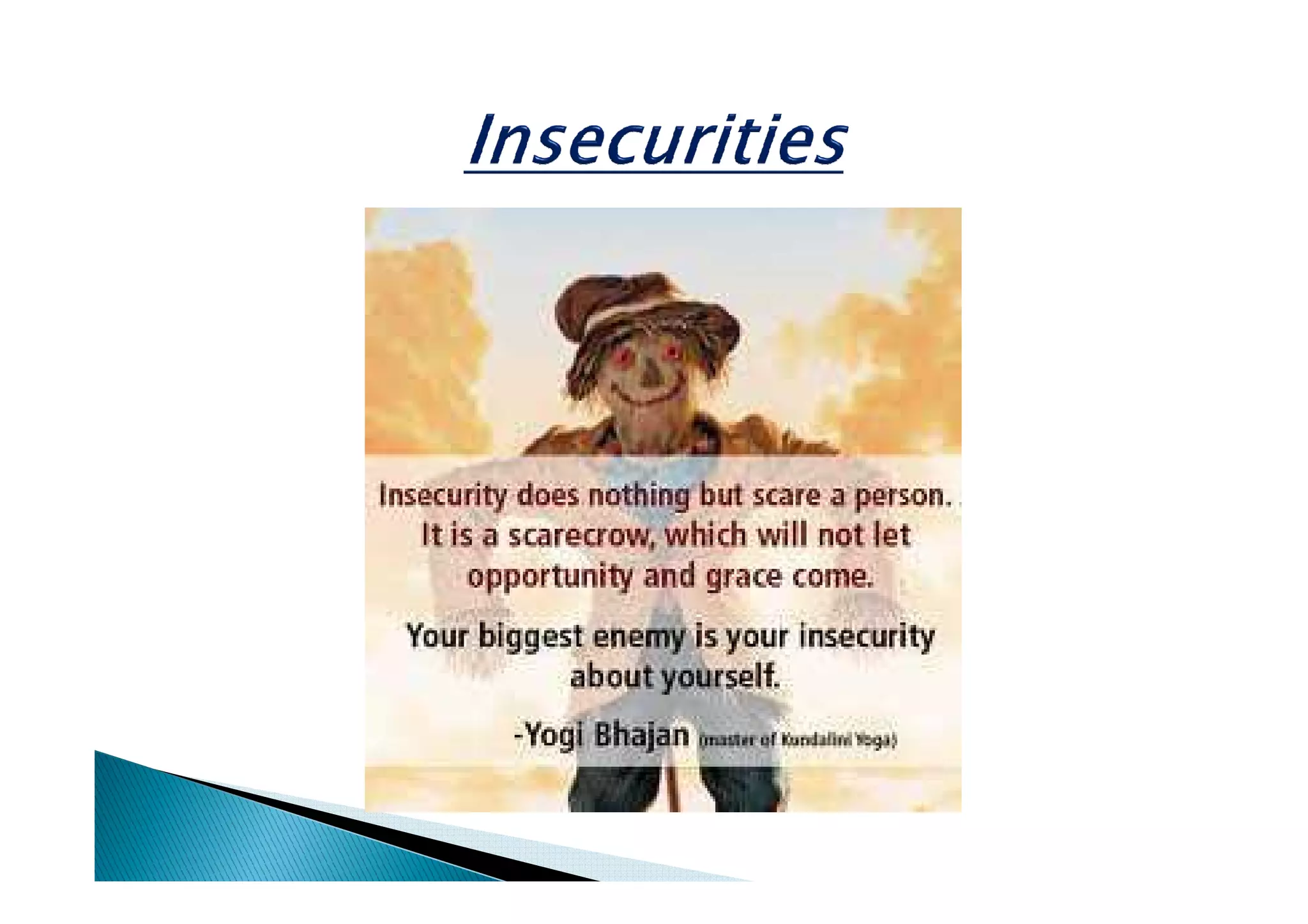Dealing with insecurities | PDF