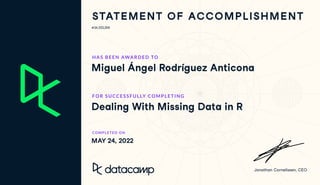 #24,332,256
Miguel Ángel Rodríguez Anticona
Dealing With Missing Data in R
MAY 24, 2022
 