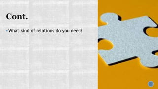 What kind of relations do you need?
 