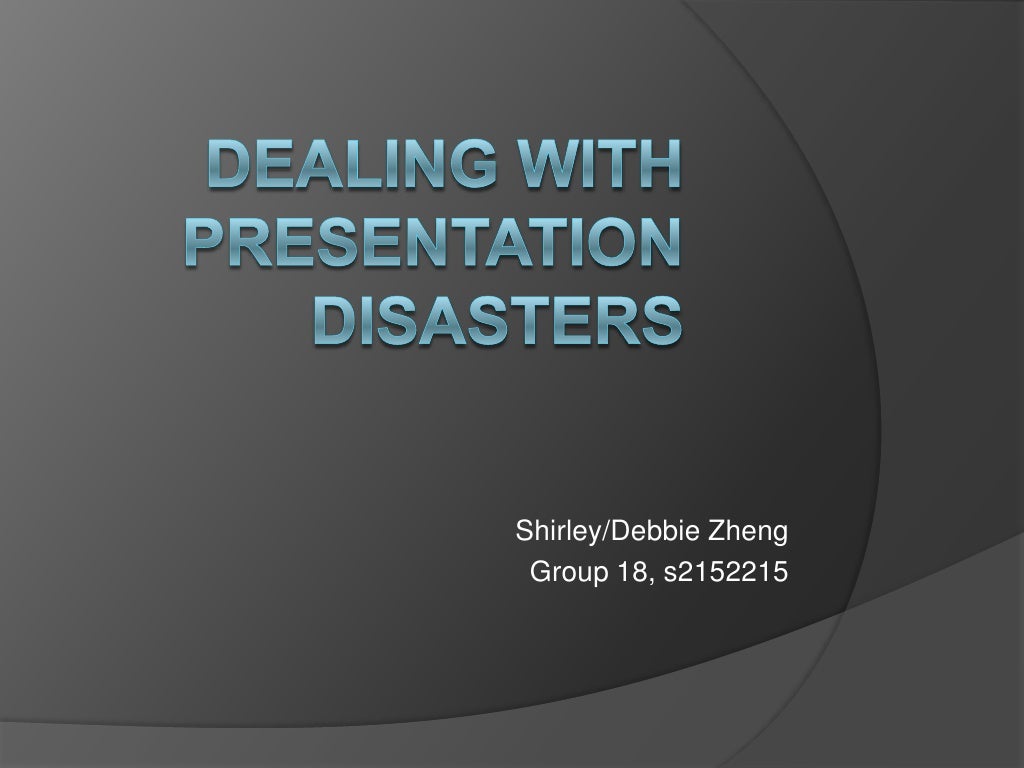 presentation disasters
