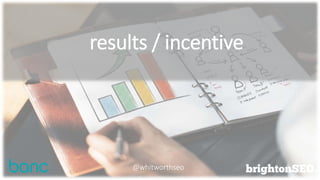 results / incentive
@whitworthseo
 
