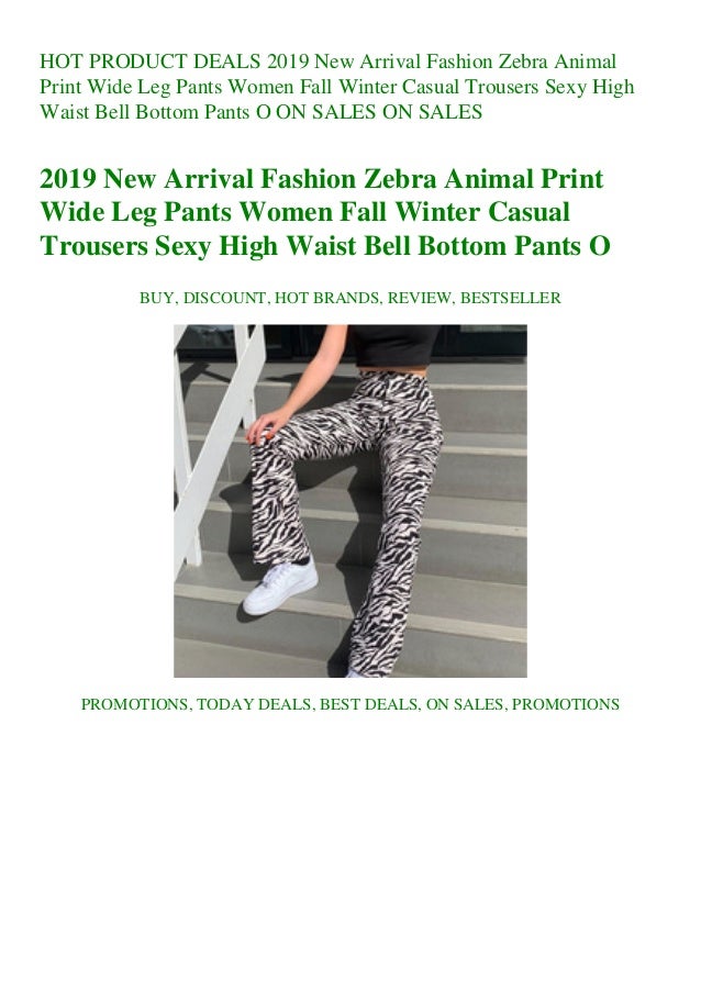 zebra straight leg pants