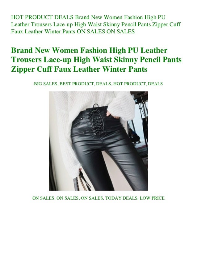 faux leather trousers women