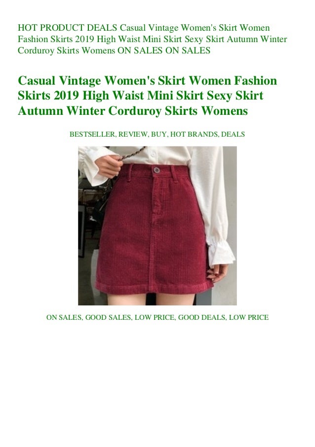 women's corduroy skirt casual