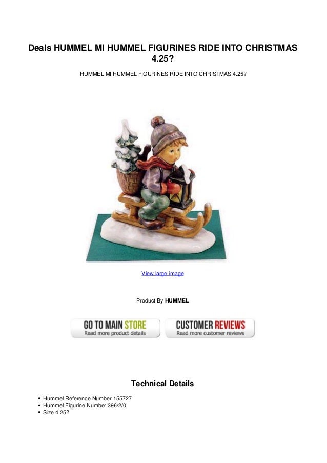 deals hummel mi hummel figurines ride into christmas 4 25 hummel ride into christmas