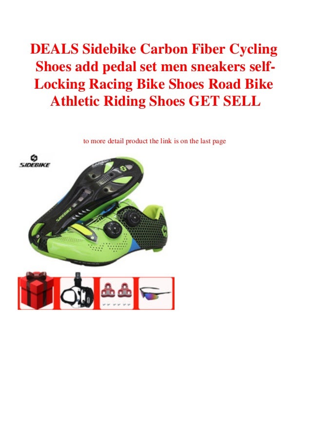 sidebike carbon cycling shoes road bike men racing self lock cycling sneakers