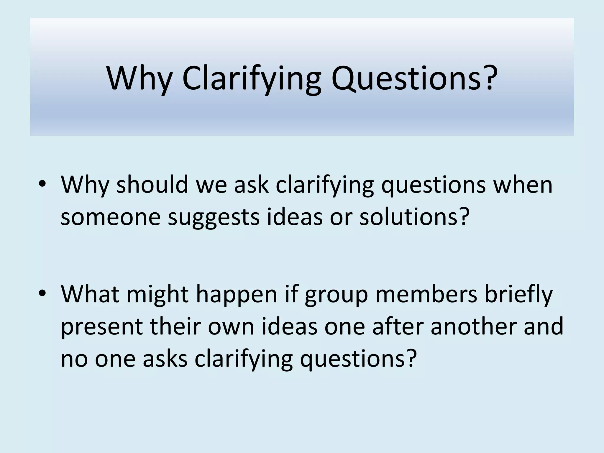 Dean R Berry Communication Skills Summarizing, Clarifying, and ...