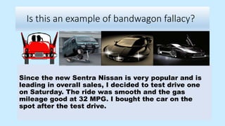 Dean r berry fallacy bandwagon | PPTX