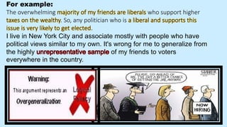 Overgeneralization Fallacies Examples Dean r berry fallacy overgeneralizing | PPTX