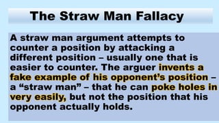 Dean r berry fallacy straw man | PPTX
