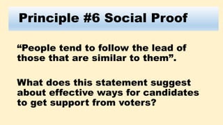 “People tend to follow the lead of those who are the most
similar to themselves. If others who are like you approve of a
c...