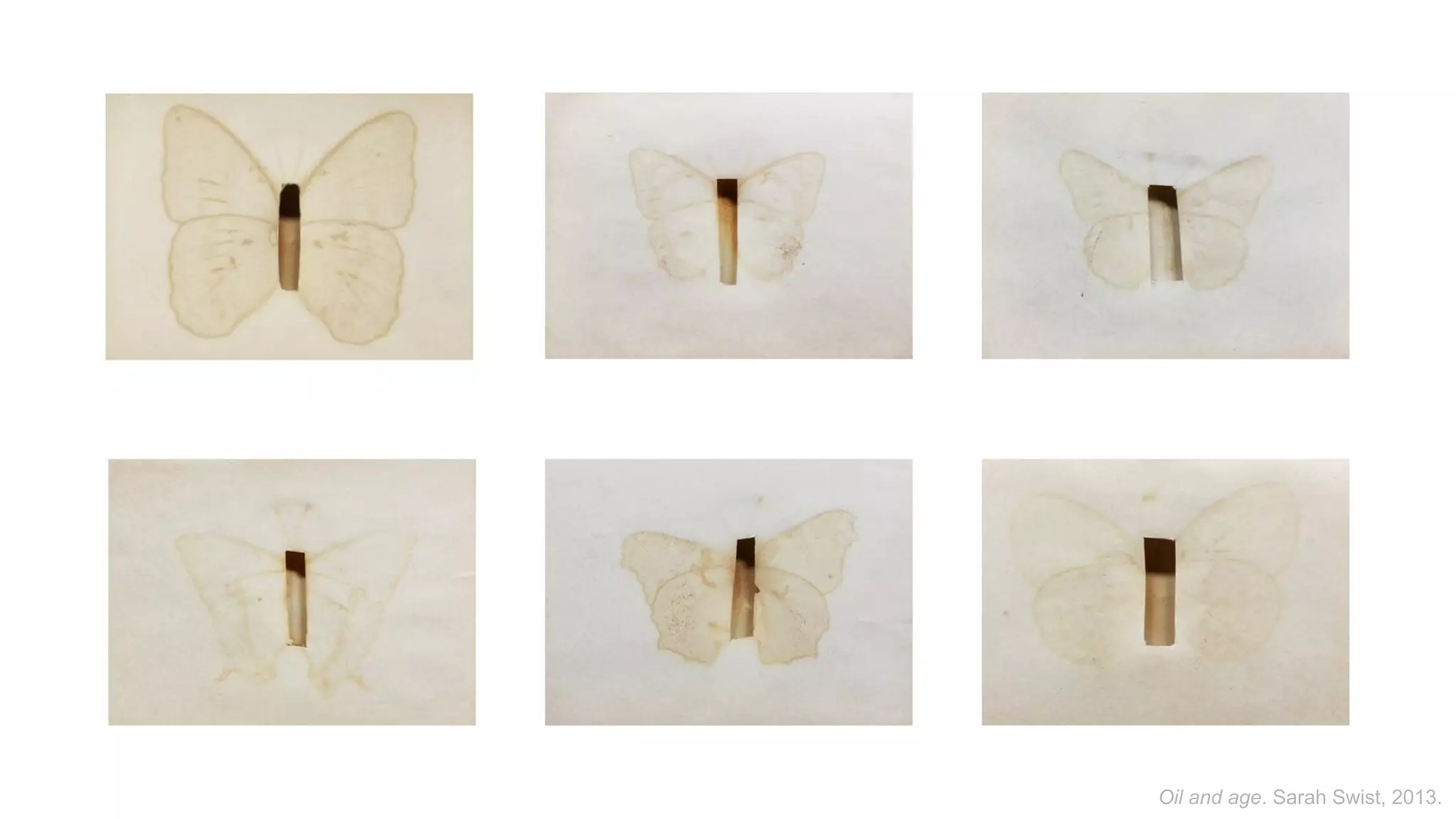 Oil and age. Sarah Swist, 2013.

 