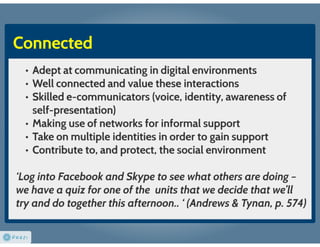 Confident and connected: learners for a digital age