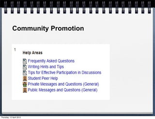 Community Promotion




Thursday, 12 April 2012
 