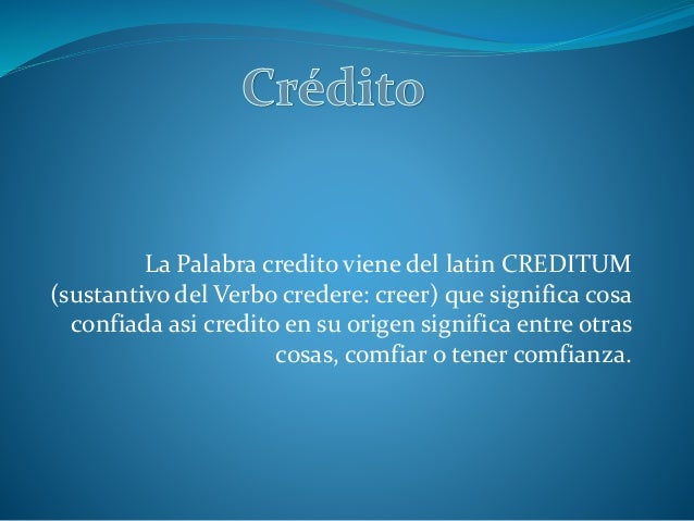 Deapositivas del credito felix