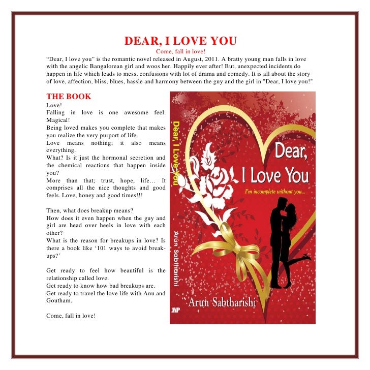 Dear I Love You