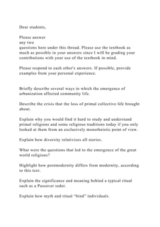 Individual Answer Dear students,Please answer any two questions here under th.docx
