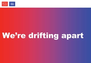© Ipsos MORI / King’s College London 
We’re drifting apart 
 