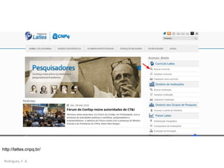 Rodrigues, F. A.
http://lattes.cnpq.br/
 