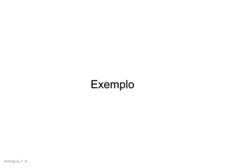 Rodrigues, F. A.
Exemplo
 