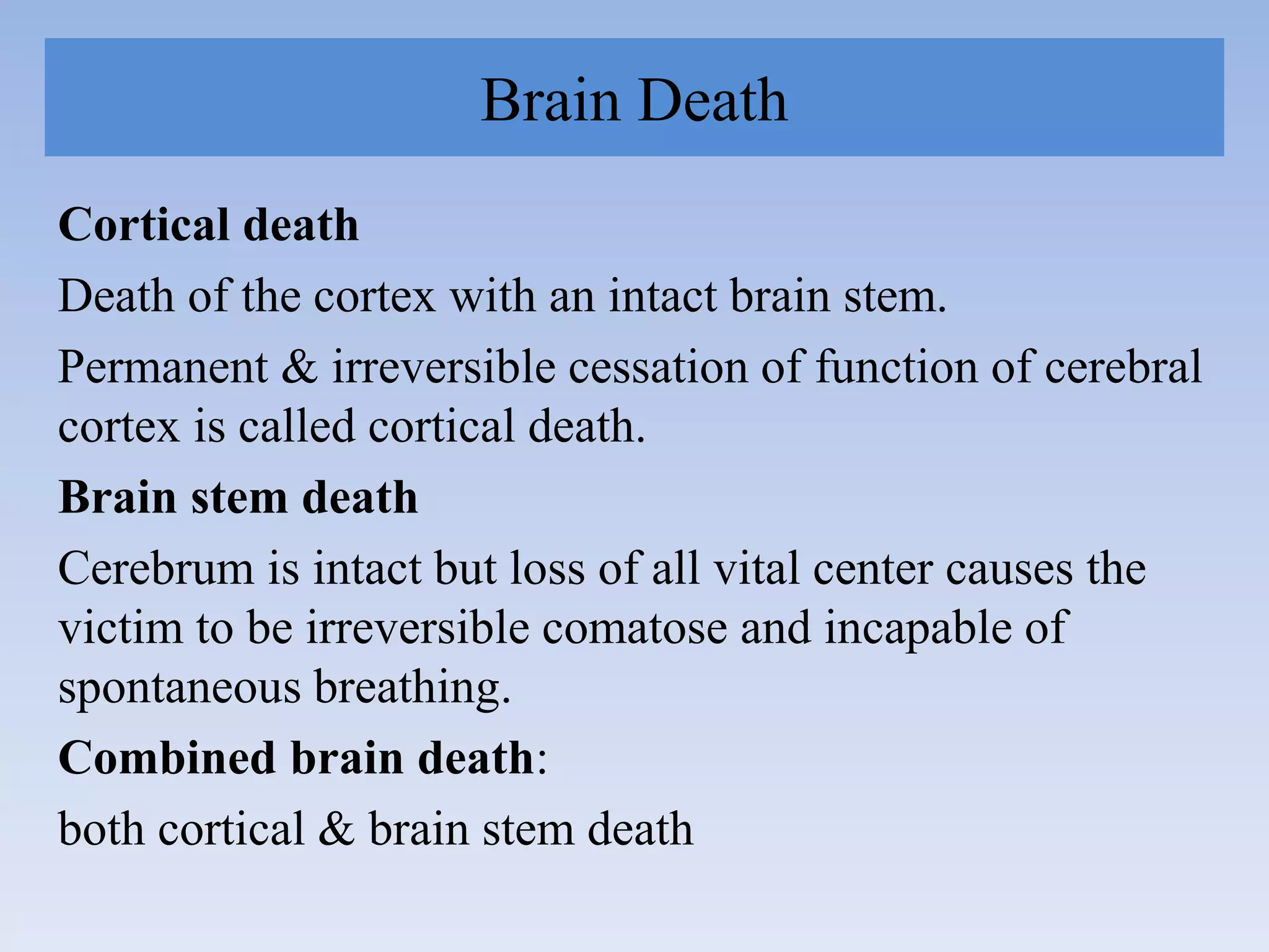 Death in Forensic Medicine PPT