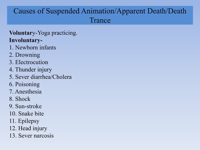 Death in Forensic Medicine