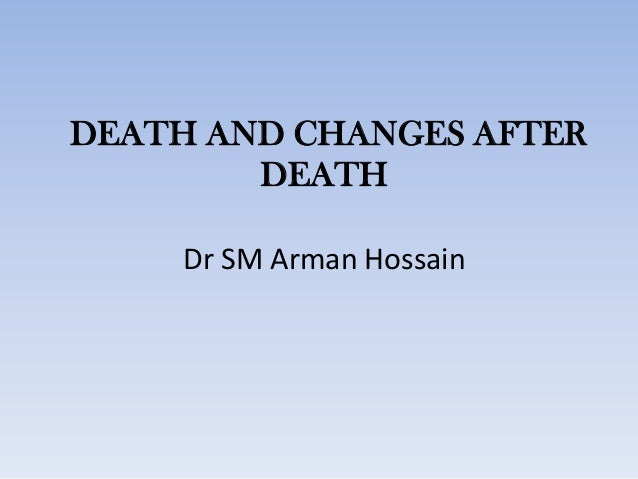 Death In Forensic Medicine Death In Forensic Medicine