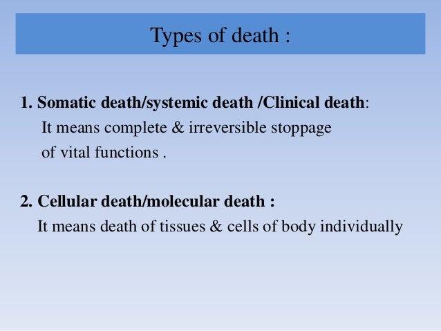 Death In Forensic Medicine Death In Forensic Medicine