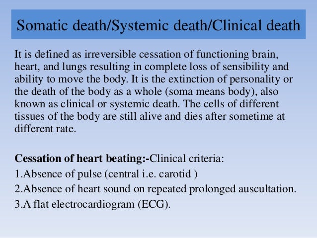 Death In Forensic Medicine Death In Forensic Medicine