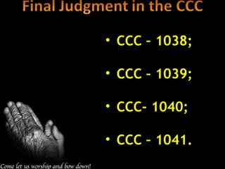 • CCC – 1038;

• CCC – 1039;

• CCC- 1040;

• CCC – 1041.
 