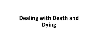 psychological; dealing with death/ dying | PDF