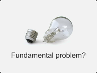 Fundamental problem?
 