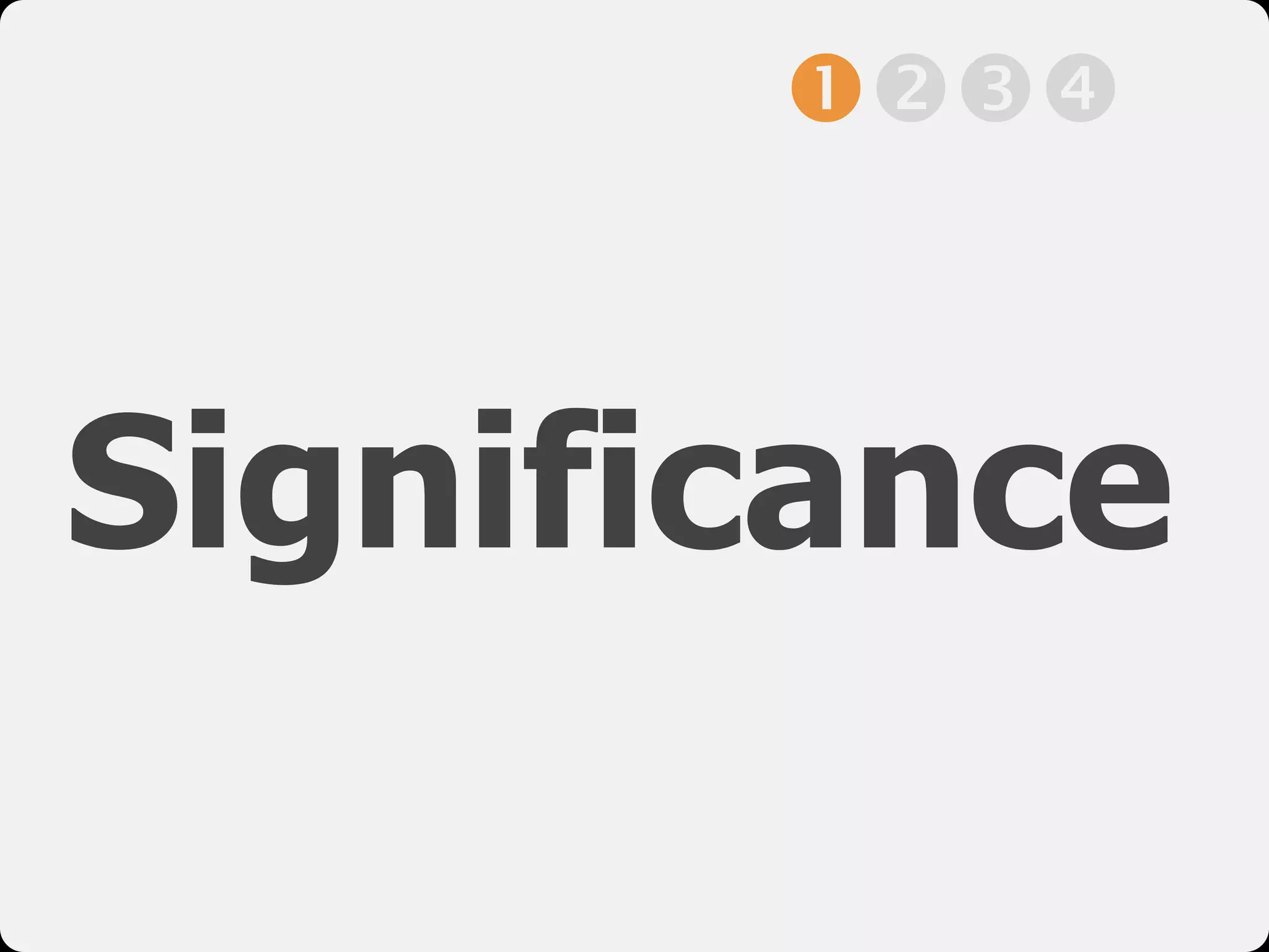 Significance
!"#$
 