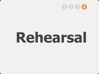 Rehearsal
!"#$
 