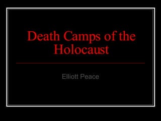 Death Camps of the Holocaust Elliott Peace 