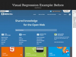 Visual Regression Example: Comparison 
siteeffect.io 
 
